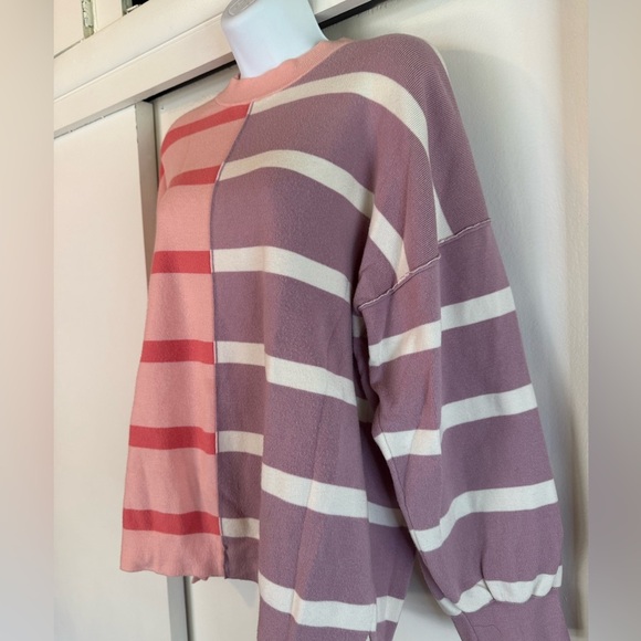 Colorblock Striped Sweater, EUC - Picture 2 of 6